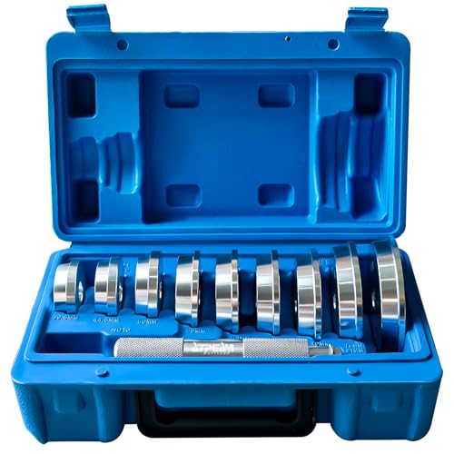 ATPEAM 10 Piezas Extractor de Rodamientos y Sellos, Kit Profesional de Instalación y Extracción con Adaptadores de Aluminio para Taller y Reparación de Ruedas