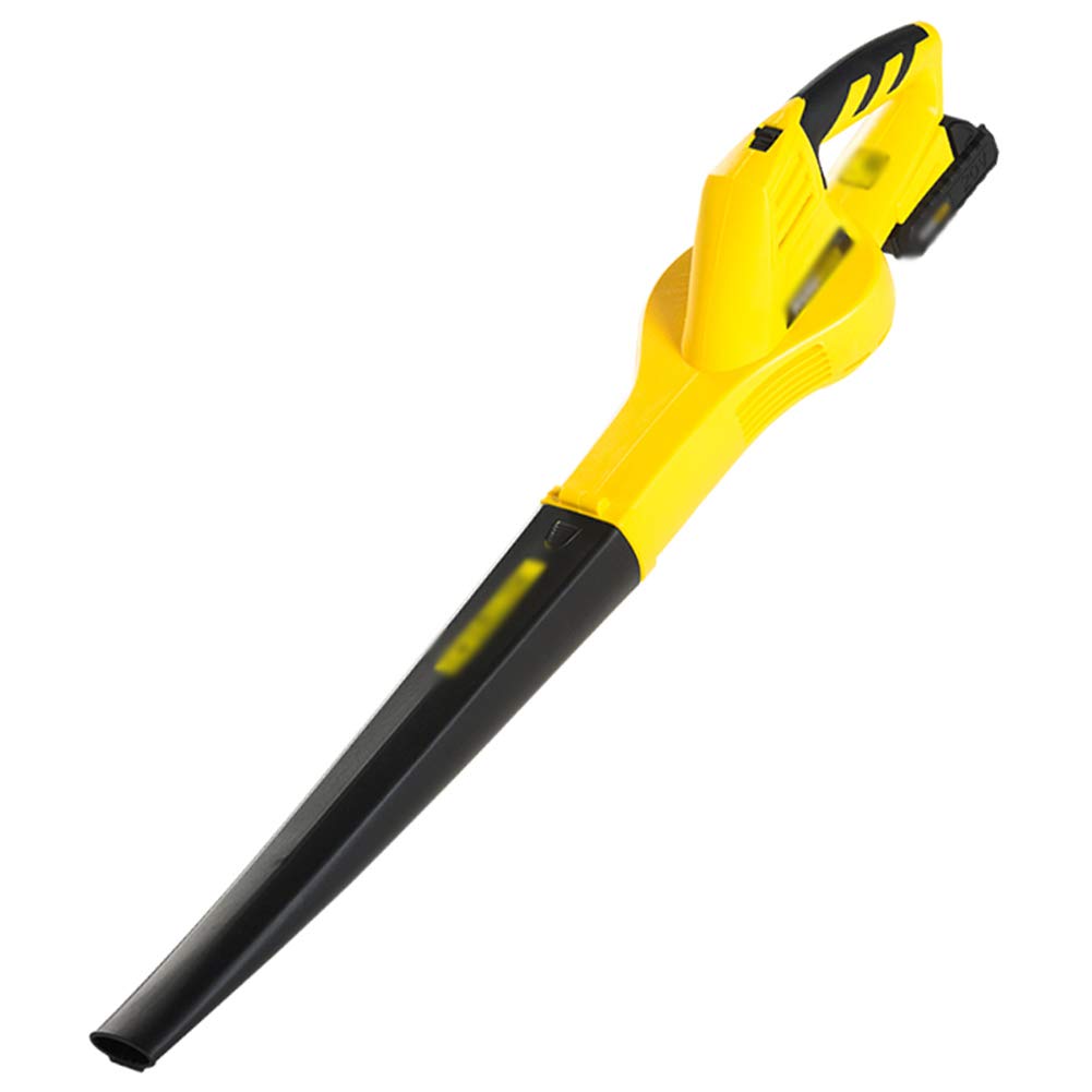 Giallo Soffiatore per Foglie Elettrico A Batteria con Batteria agli Ioni di Litio e Caricabatterie,Soffiatore di Foglie Portatile A 6 Marce,per La Pulizia di Terrazze/Giardino