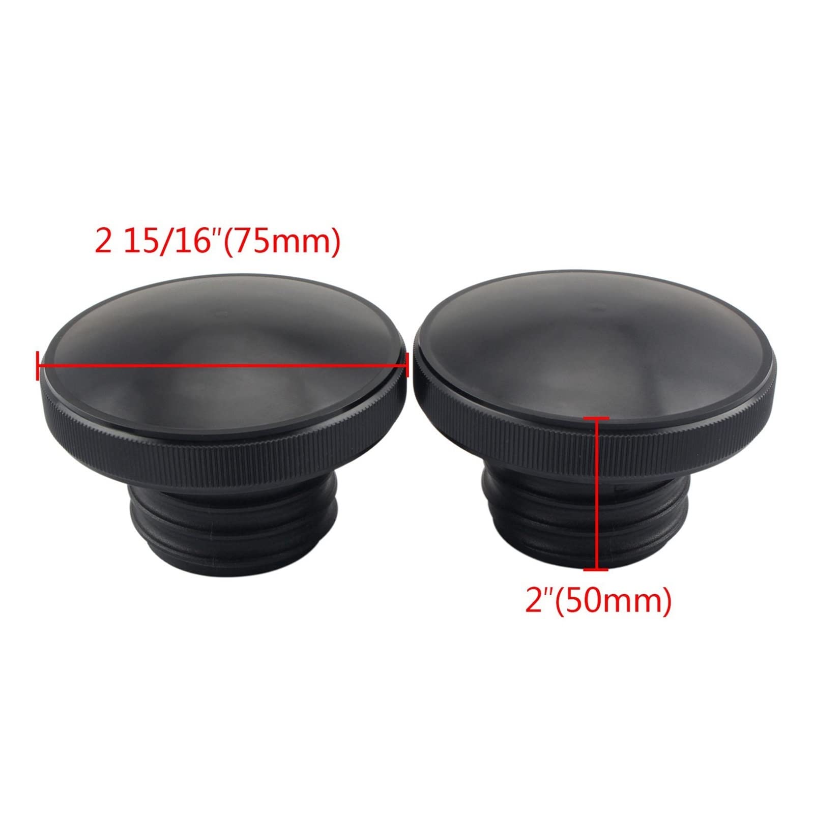 Motociclo Copertura Serbatoio Carburante Per Harley Sportster 883 1200 Road King Dyna Softail 1 Coppia Sinistra Destra Sfiatata Tappo Dell'olio In Plastica Serbatoio Carburante Copertura ( Color : 1Pa