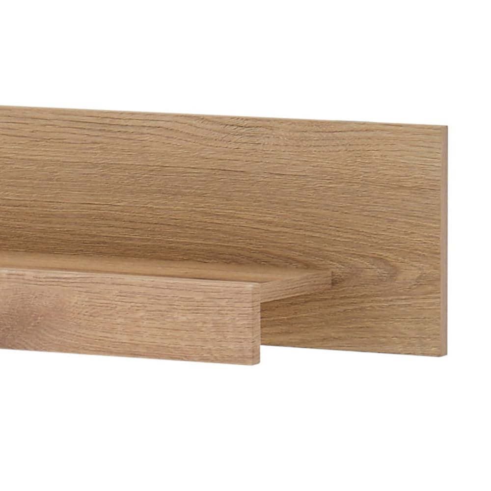 Lomadox Wandregal 200 cm breit Wandboard Hängeregal Regal in Eiche mit 1 Ablageboden