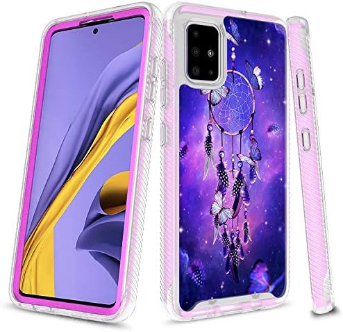 Samsung Galaxy A71 Case (NOT for 5G Version), Onyxii Graphic Design Shockproof Impact Resistant Protective Rugged Clear Hybrid Bumper Case for Samsung Galaxy A71 (Dream Catcher)