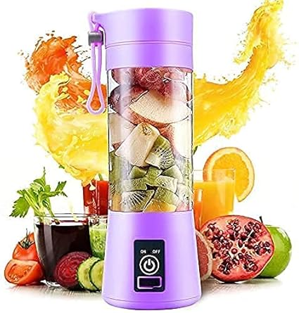 A2S USB Juicer Rechargeable Portable Electric USB Juicer Bottle Blender for Making Juice, Travel Juicer for Fruits and Vegetables, Juice Maker Machine (Multi colour)