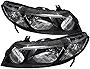Carpartsinnovate For 06-11 Civic Sedan 4Dr Si EX LX DX GX Hybrid Black Headlights Lamps Pair