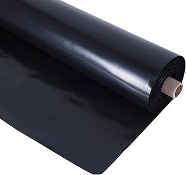 Image YYDP Pond Skins Pond Liner 8mil Thick Small Pond Liner Underlayment, HDPE Preformed Pond Liner for Fish Ponds, Water Features, Fountains, Waterfall and Water Gardens, Black
