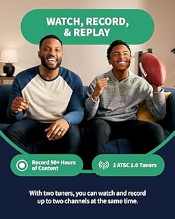 Tablo 4th Gen 2-Tuner Over-The-Air (OTA) DVR - Watch, Pause & Record Live TV, News, Sports & Movies in Your Home Over Wi-Fi - Pairs w/Any TV Antenna - 50+ Hrs Recording - No Subscriptions (Renewed)