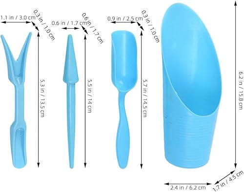 Miniatura 3 de Succulent Planting Tools Kit PP Garden Hand Tool Set for Indoor Transplanting Digging Soil Loosening Succulent Care Accessories Blue
