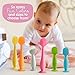 Bumco Baby Bum Brush + Mini Diaper Cream Spatula with Case - BPA-Free Butt Spatula Baby, Soft Diaper Spatula, Baby Diaper Cream Applicator, Mom-Invented Diaper Bag Essentials, Butt Spatula