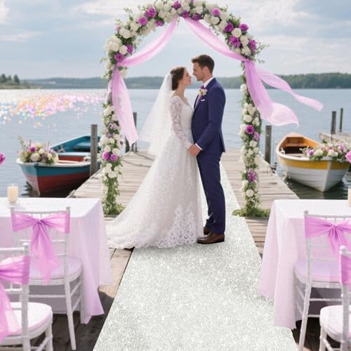 image for UBCGOTT Glitter Carpet Runner for Party -200 GSM Thickness Non-Woven F