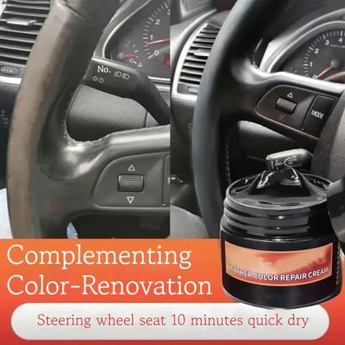 Generisch Producto de cuidado de cuero, pasta restauradora interior del vehículo de motor – Reparación de arañazos en el cuero – para el revestimiento interior de los asientos del salpicadero de la