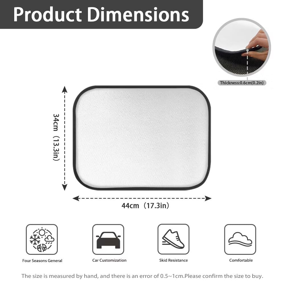 Youngerbaby Wolf Car Rear Floor Mats Set of 2 Galaxy Floor Mat Automotive Carpet Back Seat Mats Universal — view 5