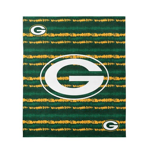Image of Northwest NFL Green Bay Packers Oversized Microfiber Beach Towel, 60 x 70 Inches - Quick Dry, Sand Resistant, Lightweight, Highly Absorbent, Shibori Design