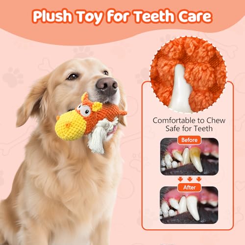 Juguete de peluche para perro con chirriador TOOPTATE miniatura 5