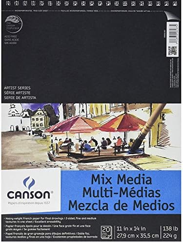 Canson Mixed Media Paper Pad, 9x12 in image 2