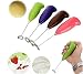 Drhob 1pc Kitchen Electric for Egg Beater Tool Handle for Egg Beater Milk Drink Coffee Shake Frother Whisk Mixer Foamer (Multicolor random, without batteries)