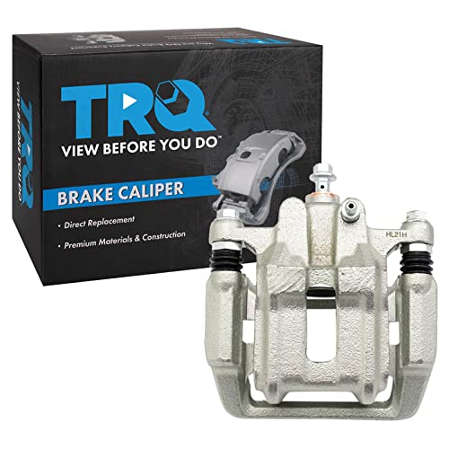 Image of TRQ Rear Right Brake Caliper w /Bracket Passenger Side | For 2001-2003 Acura CL 1999-2008 TL 2003-2011 Honda Element