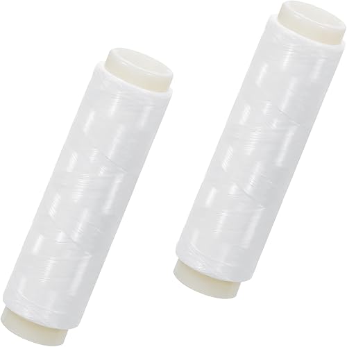 Hilo de pesca de nailon elástico invisible mágico hilo de cebo de pesca 0.1/0.008 in de longitud 656 pies por carrete línea de pesca elástica cuerda