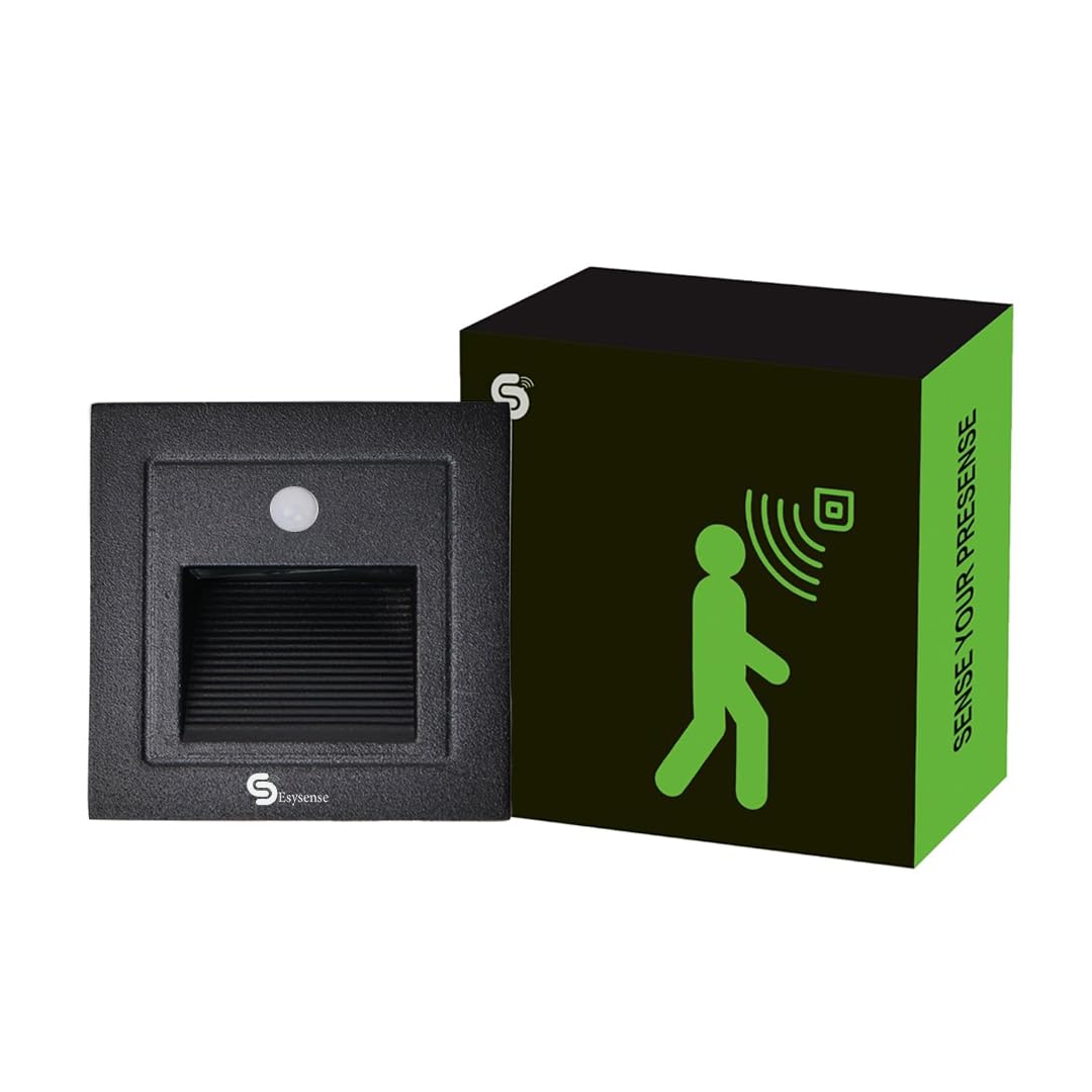 ESYSENSE (ESY-L20STEX) Motion Sensor LED Foot Light, 3W Outdoor PIR Motion Light, IP65 Waterproof Wall & Concealed Light, 6500K Cool White, Grey Body, Energy-Saving Sensor Light-image-5