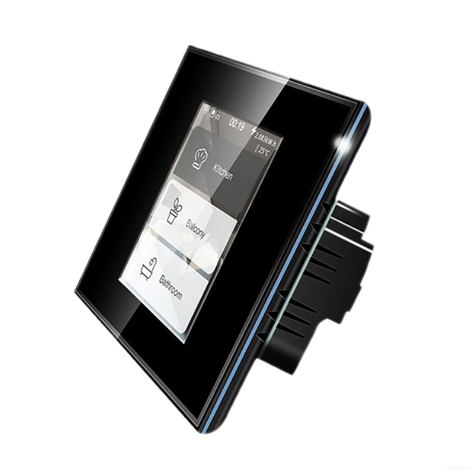 für tuya WLAN für LCD für Smart Schalter 1/2/3 Fach Touch Glas (weiß)