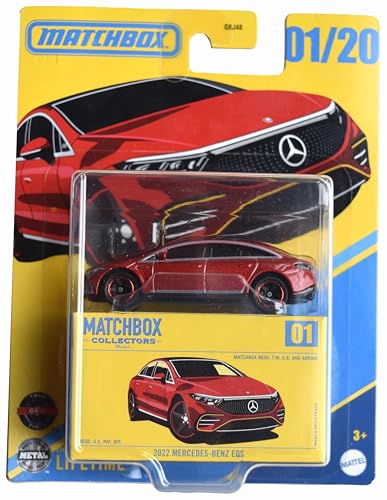 Matchbox 2022 Mercedes Benz EQS, rouge 1/20 Matchbox 2022 Mercedes Benz EQS, rouge 1/20