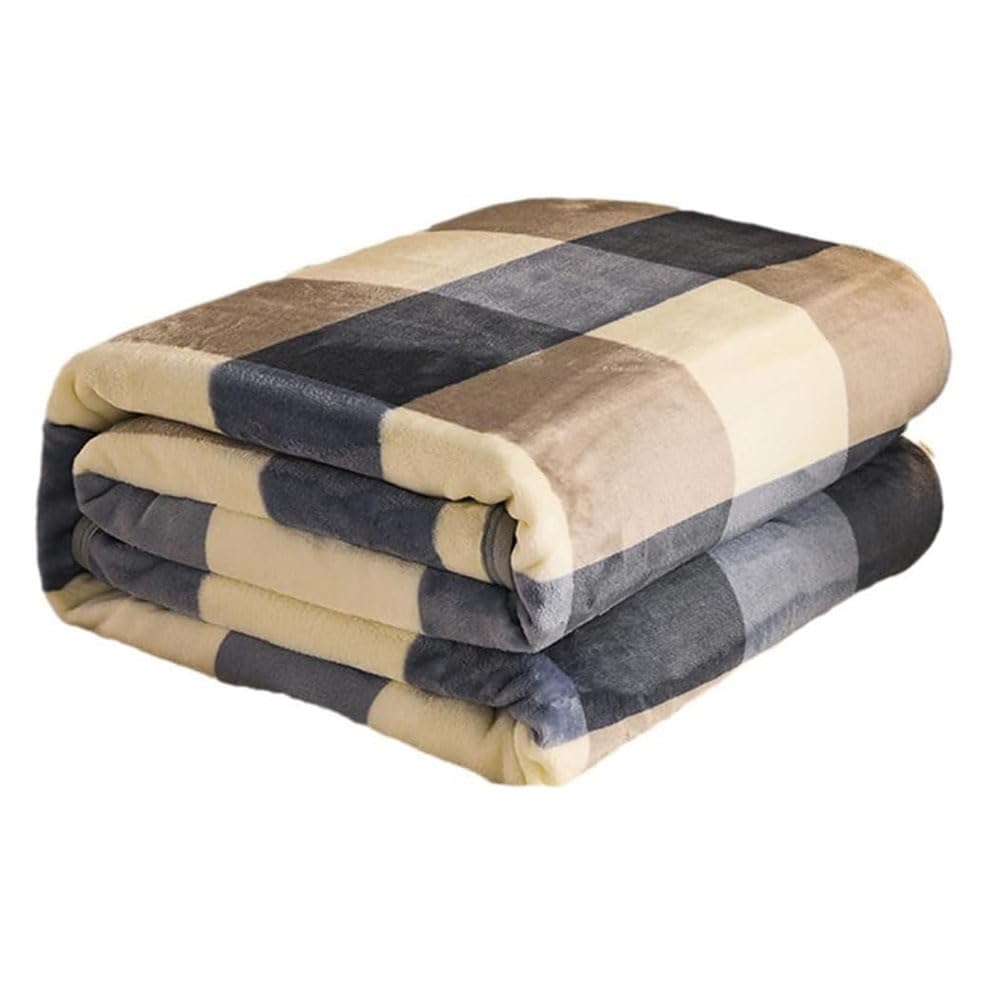Manta de Lana para sofá, Manta Suave y cálida para sofá, Manta de Franela esponjosa para Dormitorio, sofá, Viaje, niños, Accesorios de Dormitorio (200 * 230cm,A)