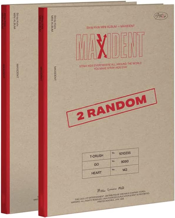 Stray Kids [ MAXIDENT ] CASE version ( 2 Random cover ) + Pre-order Exclusive Photocard
