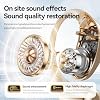 Open Ear Headphones Bluetooth Wireless Over Ear Earbuds with Ergonomic Earhook Ear Buds, Led Power Display,48h Playtime,Ipx6 Waterproof Comfortable for Workout,Cycling,Running (Skin)