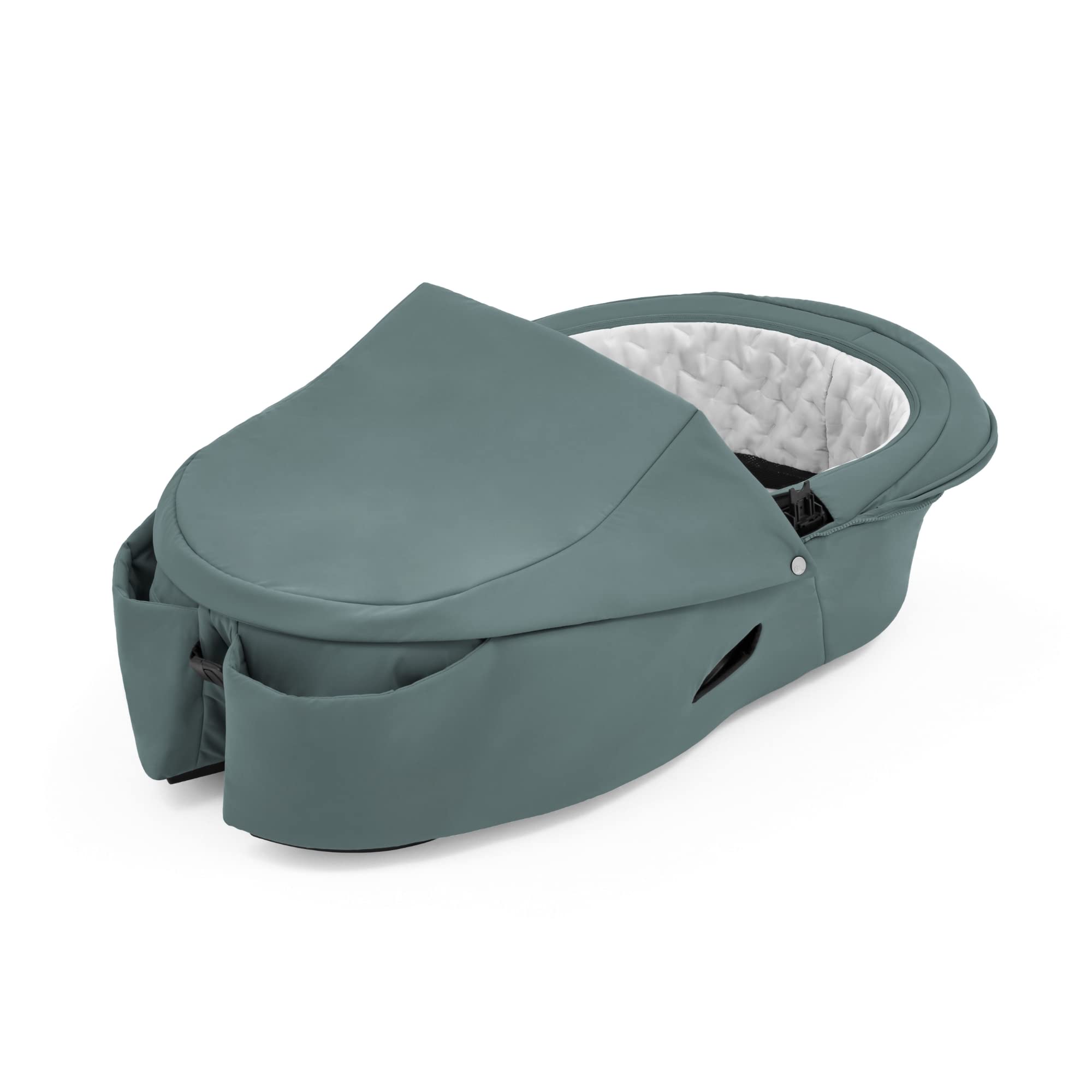 Stokke Xplory X Carrycot - Duck Green - Removable Carrycot for Xplory X Stroller - Soft Lining and Breathable Mattress