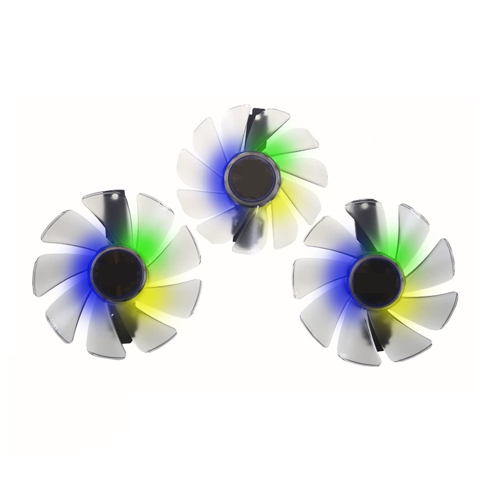 REMSEY CF1015H12D CF9010H12D RX5700 ARGB Tarjeta de gráficos Ventilador Compatible for Zafiro RX 5700 XT 8GB Nitro + Tarjeta de Video de edición Especial Ventilador de refrigeración Kindly (Color : 3