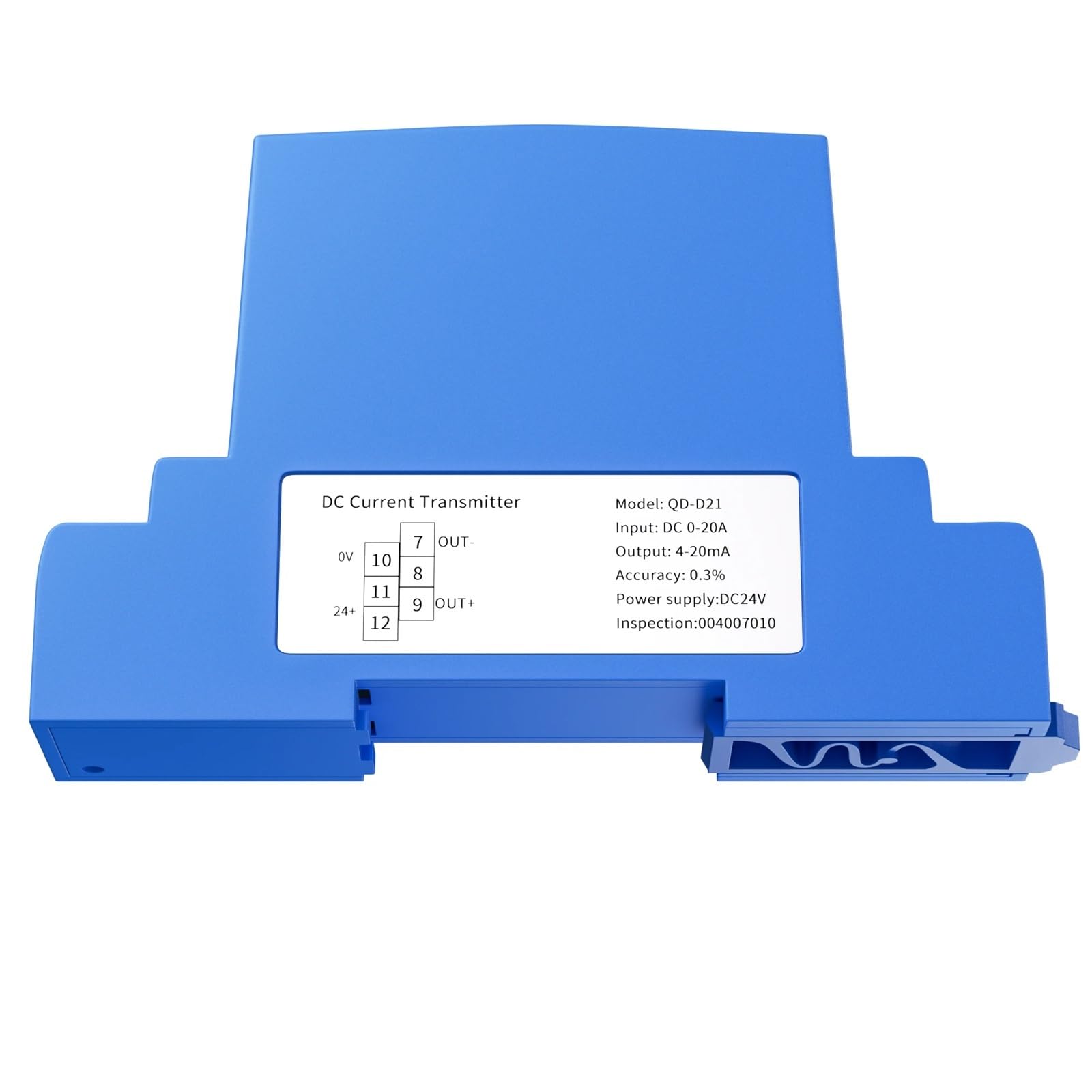 Transducteur de courant CC 0-8A avec sortie 4-20mA et alimentation AC 220V