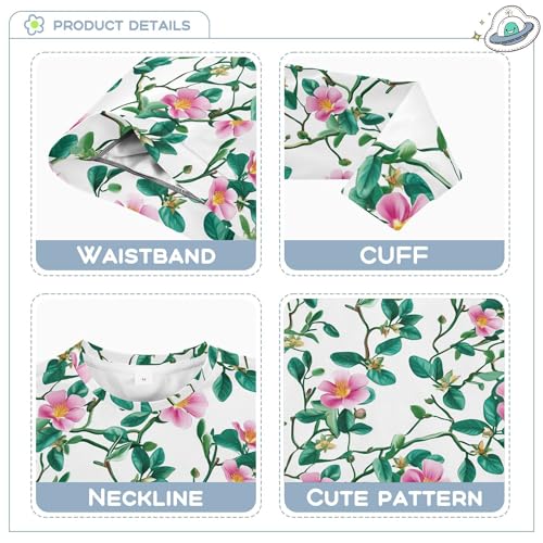 JUNZAN Beauty Portulaca Grandiflora White Kids Girls Hooded Sweatshirt Long Sleeve Kids Hoodies Boys Camping 4T3