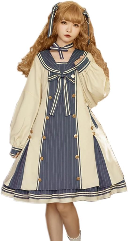【XLサイズ】ロリータワンピース 長袖 洋服 コスプレ ガールズ 大きいサイズ Amazon.co.jp: 【Sanjucos】 大きいサイズ ロリータワンピース