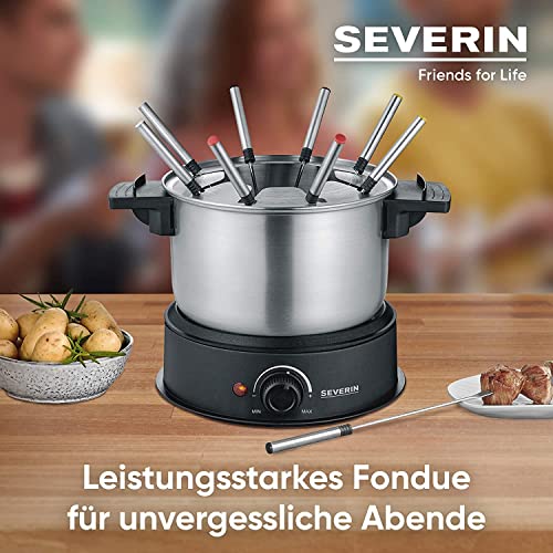 Fondue eléctrica Severin FO 2470 negra en acero inox miniatura 4