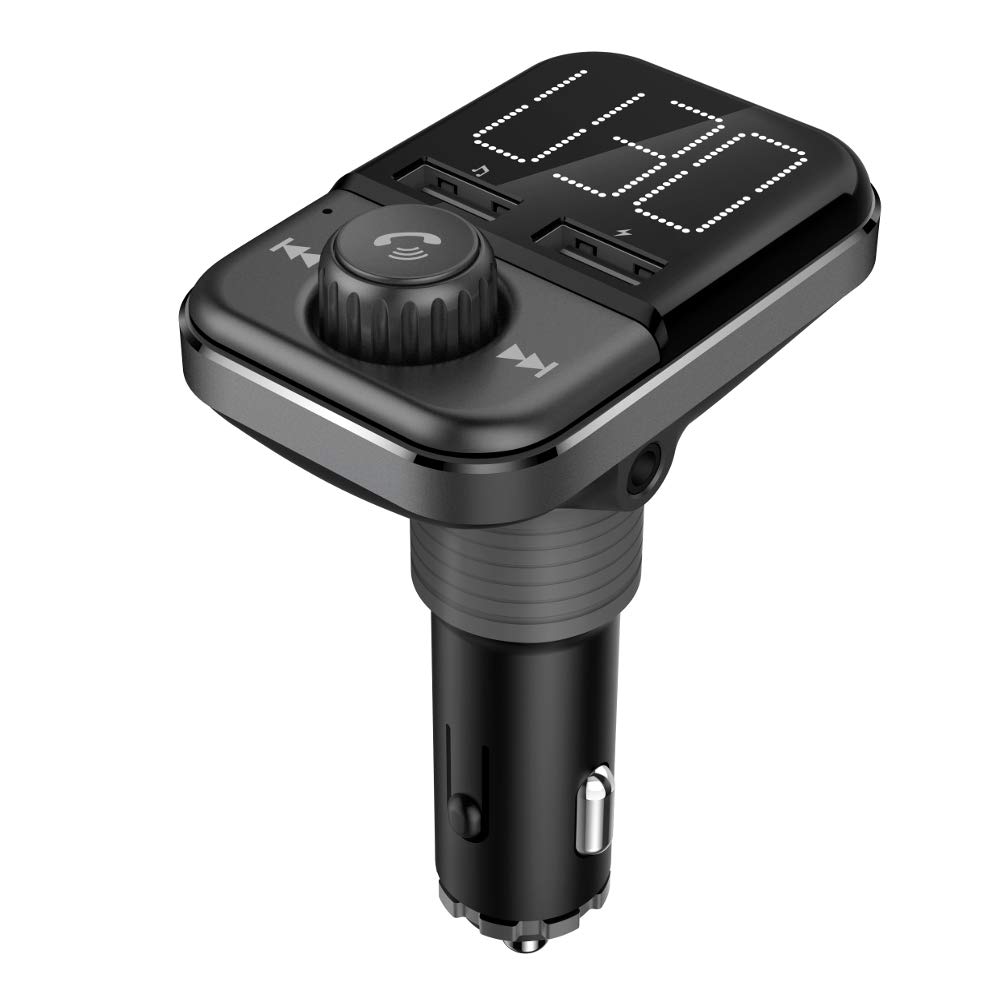 YONGYAO Bt72 Pantalla A Color Bluetooth Mp3 Coche Transmisor de FM Coche Bluetooth Qc3.0 Carga Rápida de Manos Libres