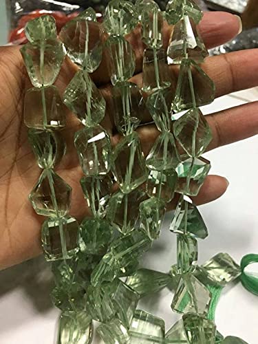 Perles améthyste verte taillées au laser pour des bijoux haut de gamme