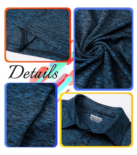 5 Pack Boys&Girls Athletic Polo Quick Dry Short Sleeve Youth Performance Activewear Golf Shirt for Kids4