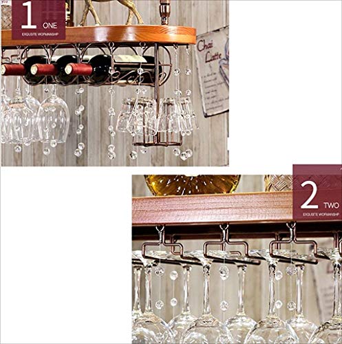 Botelleros de madera maciza para organizar copas y botellas sin espacio 4