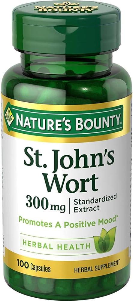 St. John's Wort Standardized Extract 300 mg Capsules, 100 ct