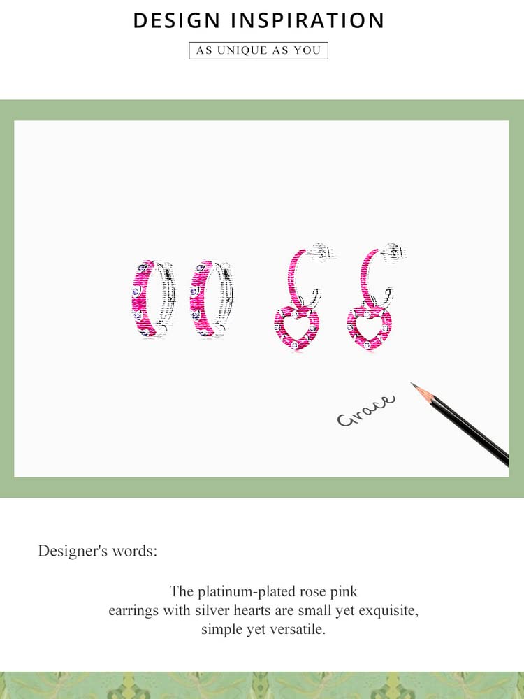 QHQQXN Fibbie per Orecchie semplici in Argento Sterling 925 per Orecchini da Donna in Platino Placcato