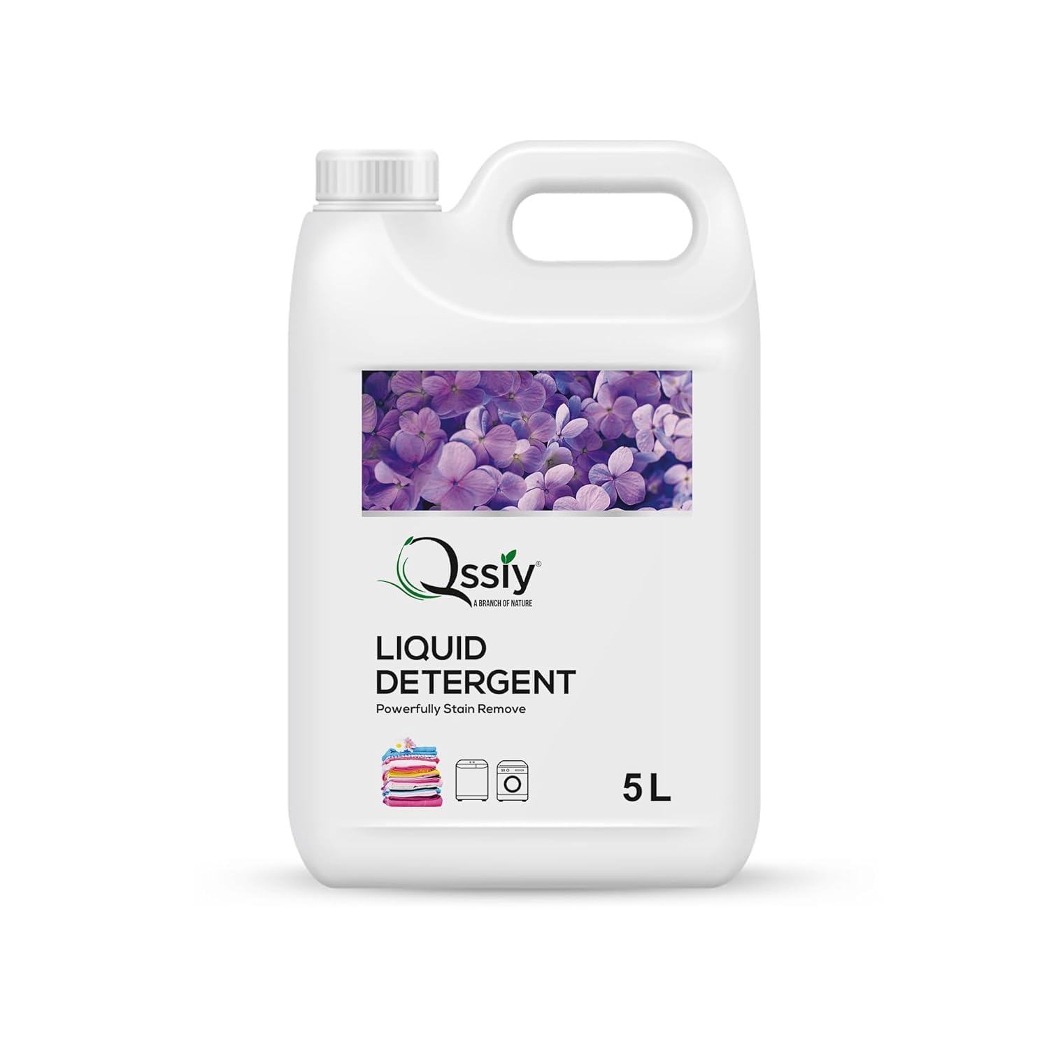 Qssiy 5 Liter Liquid Detergent Suitable For Top Load & Front Load Washing Machine (Lavender)
