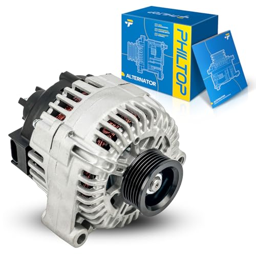 Image of PHILTOP Alternator Compatible with 13968N Chevrolet Corvette 2004 Replacement 13968N 12V 145Amp CW 6-Groove Pulley