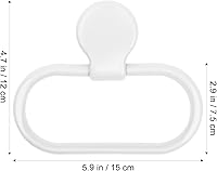 Vista 2 de Tofficu Toallero con anillo autoadhesivo para toallas sobre la puerta, sin perforaciones, baño, cocina