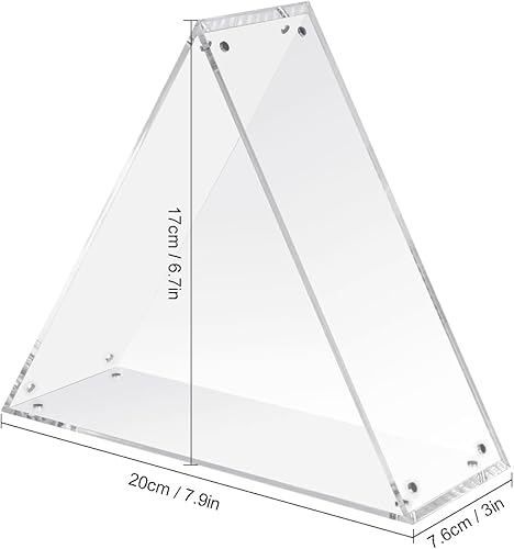 Miniatura 7 de Caja de exhibición de acrílico transparente con lado abierto hueco, soporte de exhibición de figuras de acción apilables de 5 caras, vitrinas de