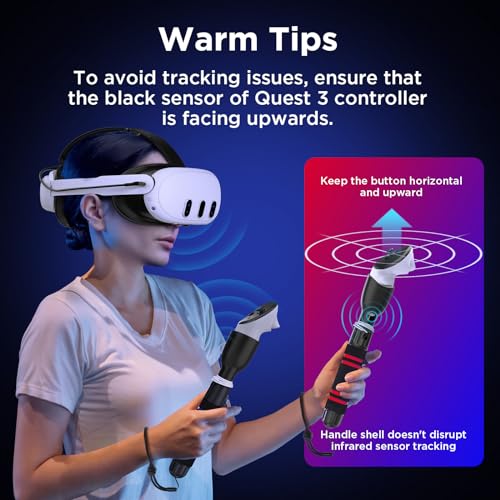 Image of YOGES Gorilla Tag Long Arms Compatible with Meta Quest 3S / Quest 3 / Oculus Quest 2 / Quest Pro /Rift S Controller, Beat Saber Handle Attachments VR Sticks Dual Extensions Grips for Playing VR Games