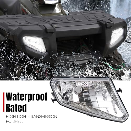 Image of A & UTV PRO Headlight Housing for Polaris Sportsman 500 2005-2010, Head Light Covers for Polaris Sportsman 500 HO EFI TOURING 2005-2010, 2PCS