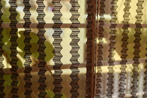 Image of HOME UTSAV 1 Piece Sheer Premium Tissue Net Polyester Curtains for Long Door 8 Feet, Brown