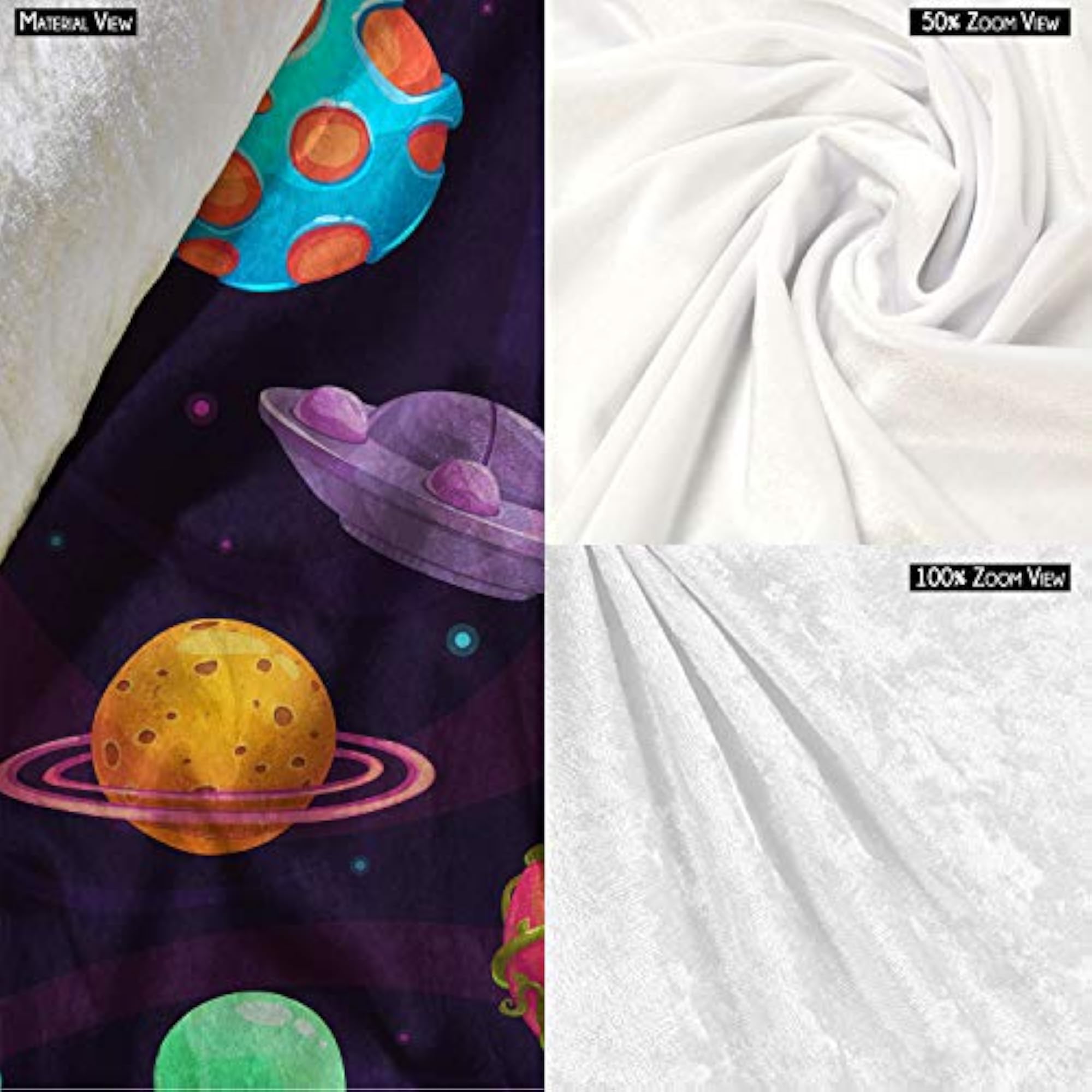 UFOs & Planets Table Cloth Cover for Dining & Center Table
