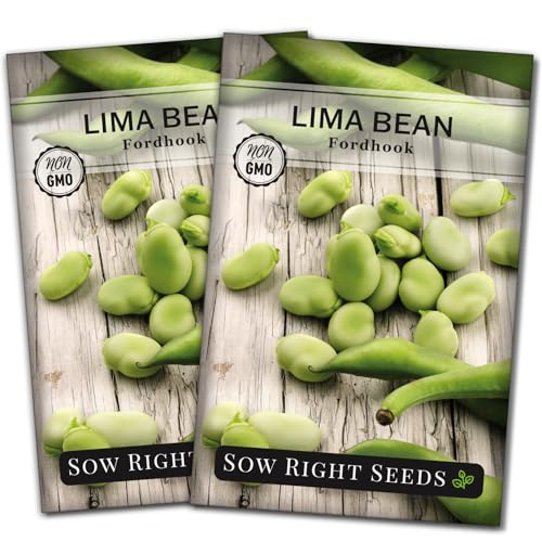Sow Right Seeds - Fordhook Lima Bush Bean Seeds for