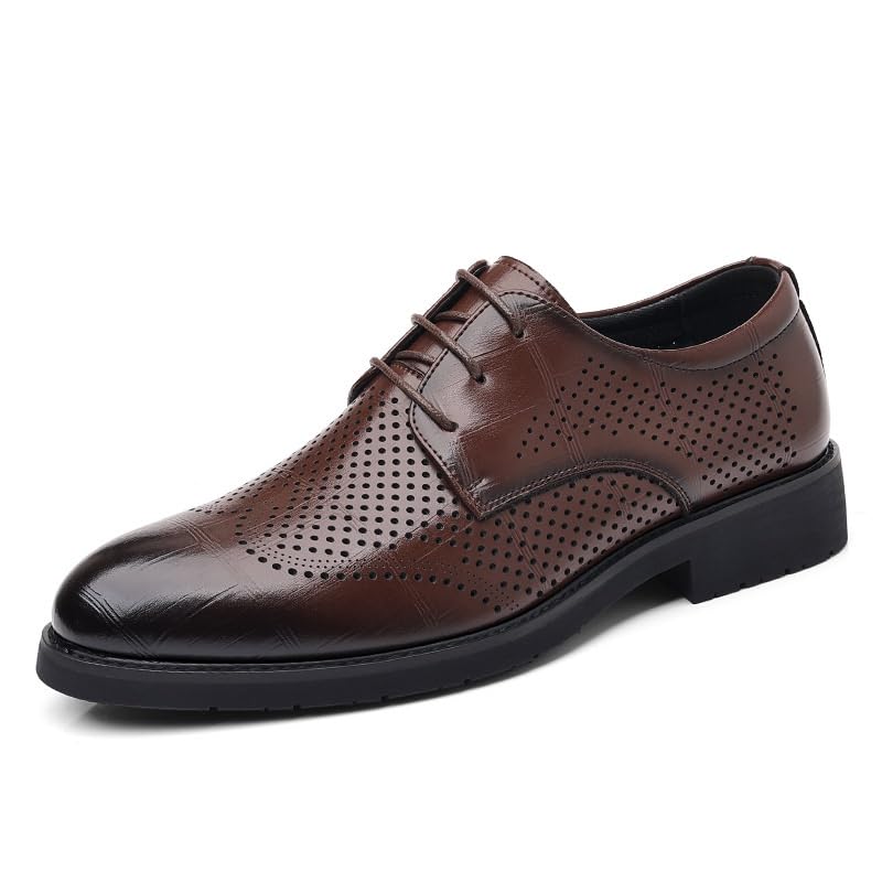 Black Men Dress Shoes Lace-up Round Toe Slip-on Fashion Low Top Oxfords Shoes Patent Leather Business Oxford Shoes