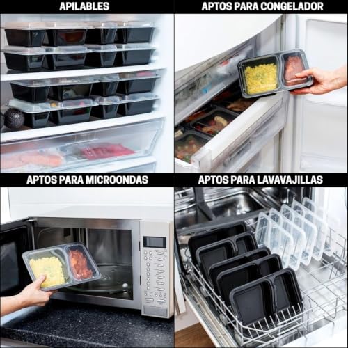 Image of Igluu Meal Prep Containers Reusable (20 Pack) 1 Compartment - 28oz
