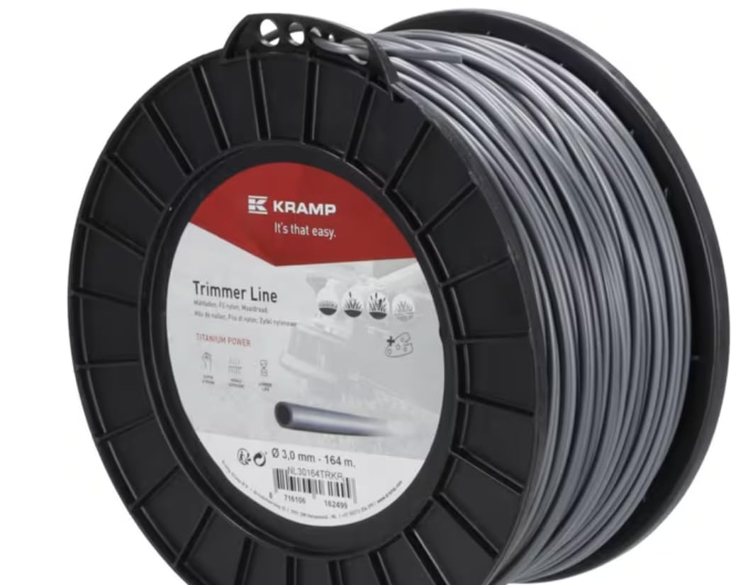 NL30164TRKR Rasentrimmerfaden Ø 3 mm 164m rund Titanium Power grau Kramp